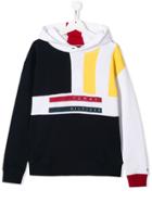 Tommy Hilfiger Junior Teen Colour-blocked Hoodie - Blue