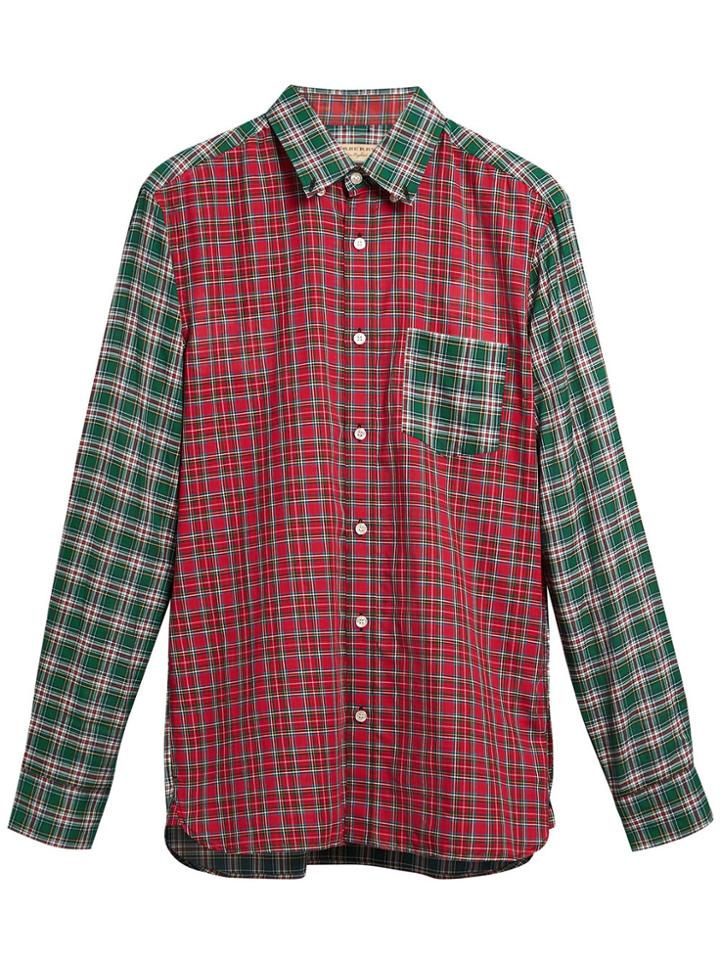 Burberry Tartan Oxford Shirt - Green