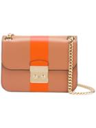 Michael Michael Kors - Panel Shoulder Bag - Women - Leather - One Size, Brown, Leather