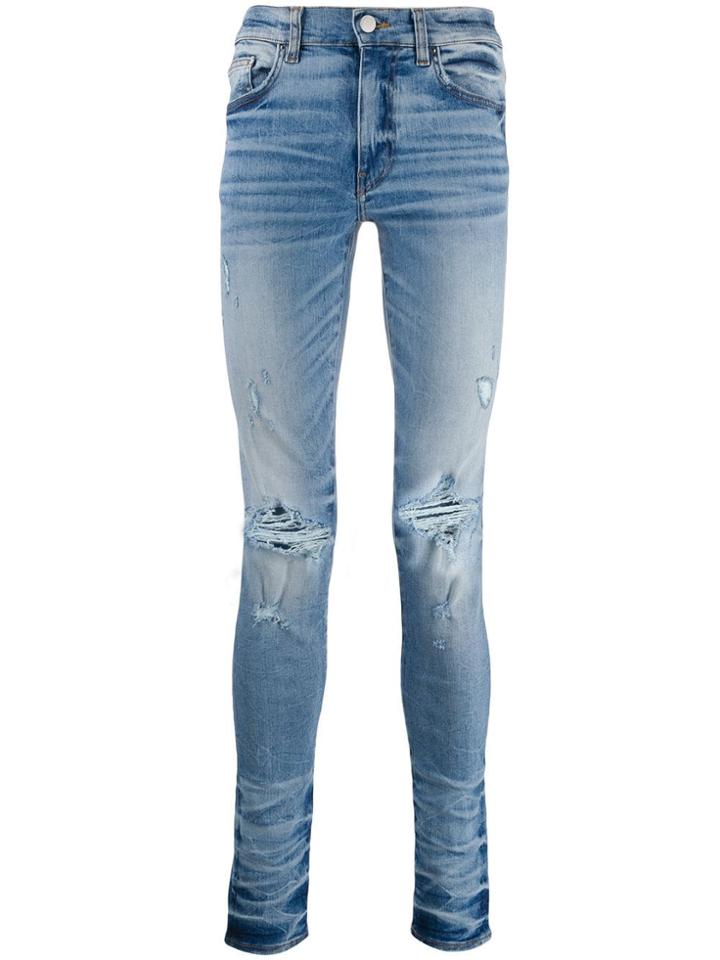 Amiri Trasher Minimal Skinny Jeans - Blue