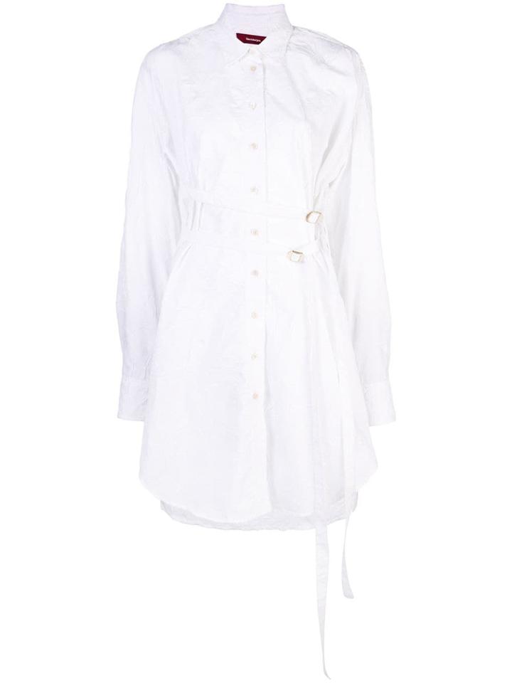 Sies Marjan Silvia Crinkled Poplin Shirt Dress - White