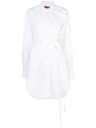 Sies Marjan Silvia Crinkled Poplin Shirt Dress - White
