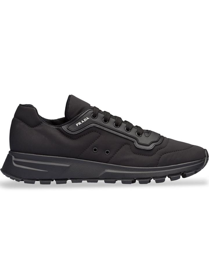Prada Gabardine Fabric Sneakers - Black