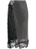 Christopher Kane Crystal Mesh Skirt - Metallic