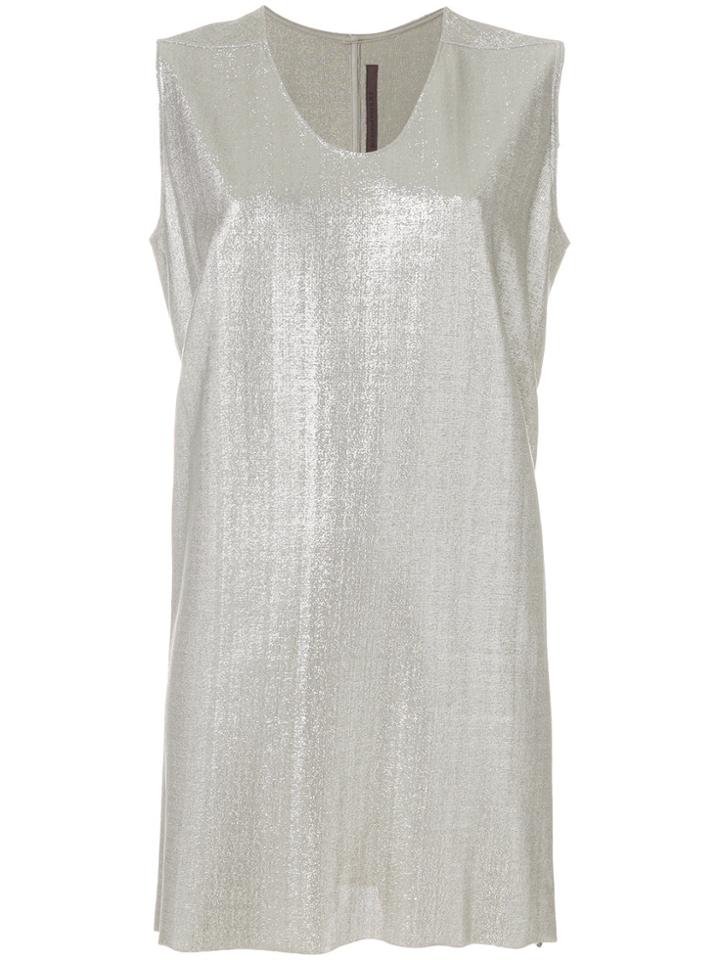 Rick Owens Lilies Oversized Tank Top - Metallic