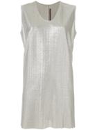 Rick Owens Lilies Oversized Tank Top - Metallic
