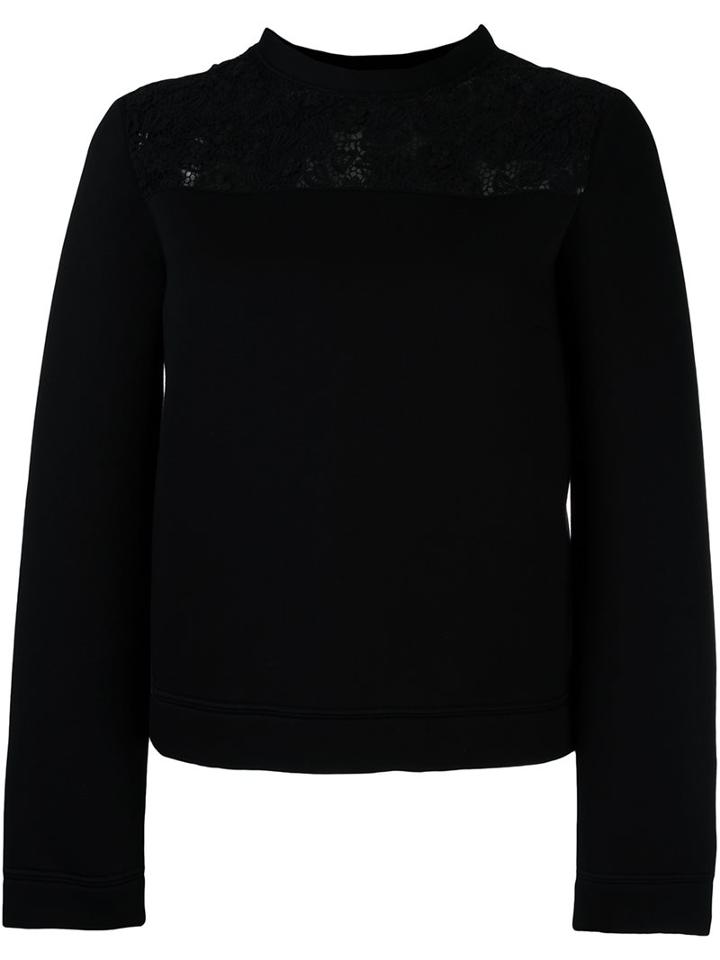 Red Valentino Lace Detail Sweatshirt