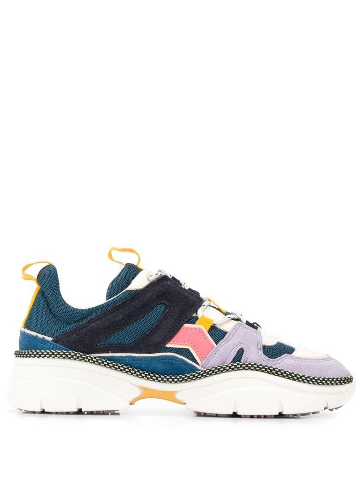 Isabel Marant Kindsay Chunky Sole Sneakers - Blue