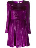 Liu Jo Flared Cut-out Detail Dress - Purple