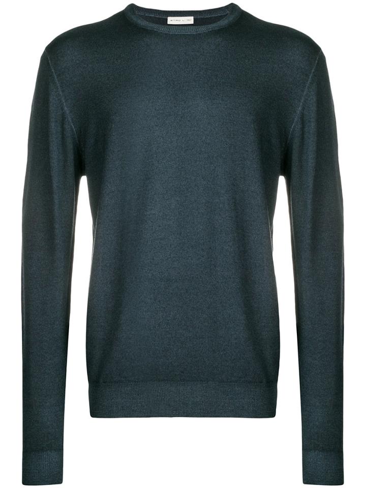 Etro Crew Neck Pullover - Blue