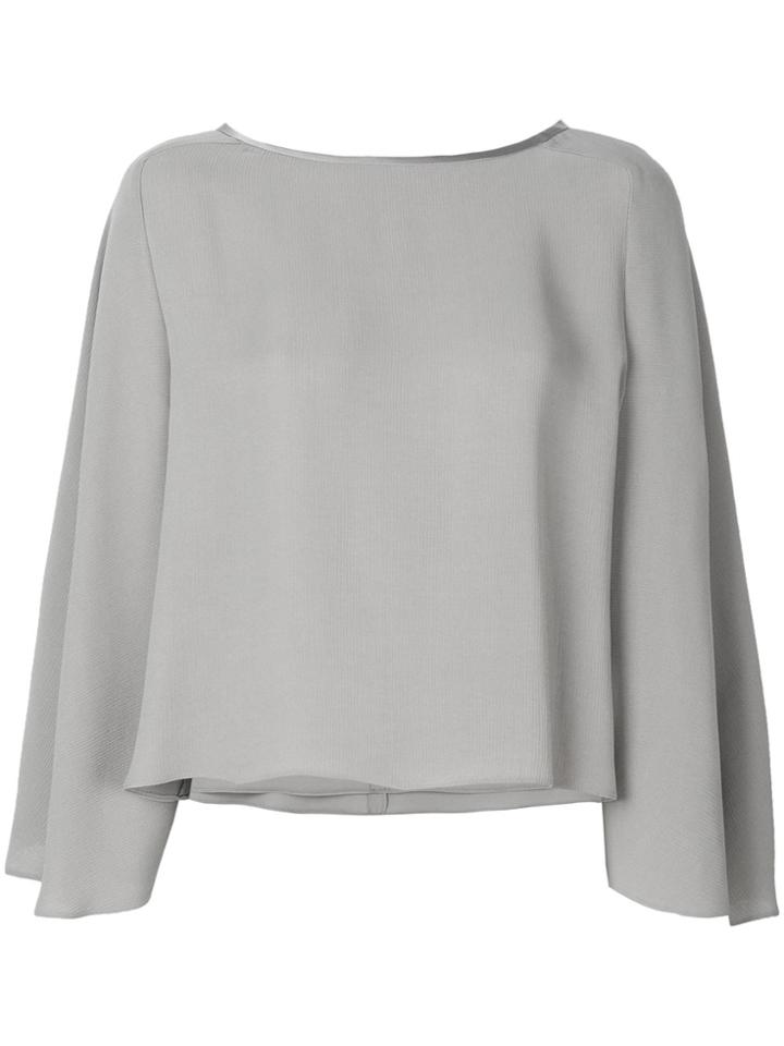 Giorgio Armani Cape Blouse - Grey