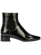 Francesco Russo Patent Leather Boots - Black