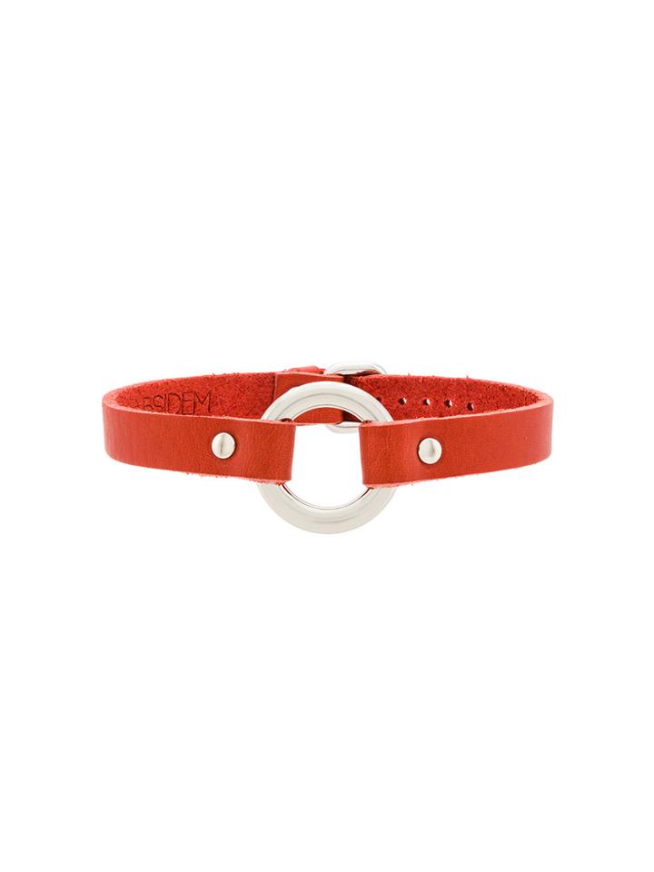 Absidem Adjustable Choker Necklace - Red
