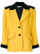 Yves Saint Laurent Pre-owned Shoulder Pads Blazer - Yellow