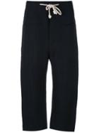 Joseph - Rope Belt Cropped Trousers - Women - Silk/cotton/jute/viscose - 38, Women's, Blue, Silk/cotton/jute/viscose