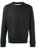 Maison Margiela - Silk Quilted Panel Sweatshirt - Men - Silk/cotton/polypropylene - 50, Black, Silk/cotton/polypropylene