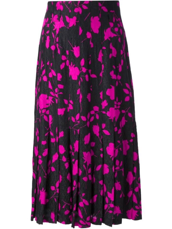 Jean Louis Scherrer Vintage Floral Print Skirt