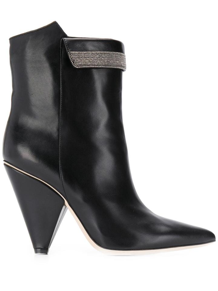 Fabiana Filippi Pointed Ankle Boots - Black