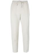Joseph Drawstring Cropped Trousers - Nude & Neutrals