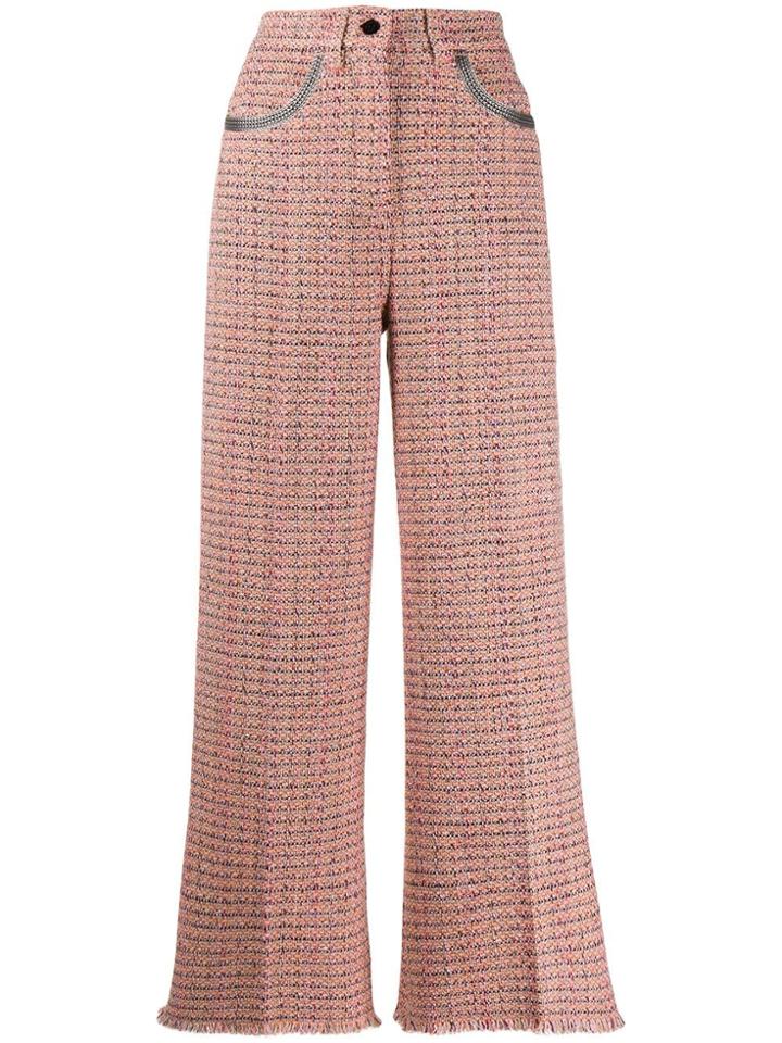 Etro Woven Cropped Trousers - Neutrals