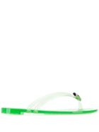 Casadei Crystal Embellished Flip Flops - Green