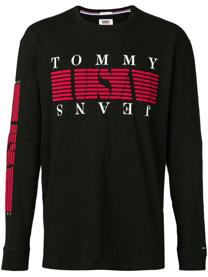 Tommy Jeans Tjm Long Sleeve Top - Black