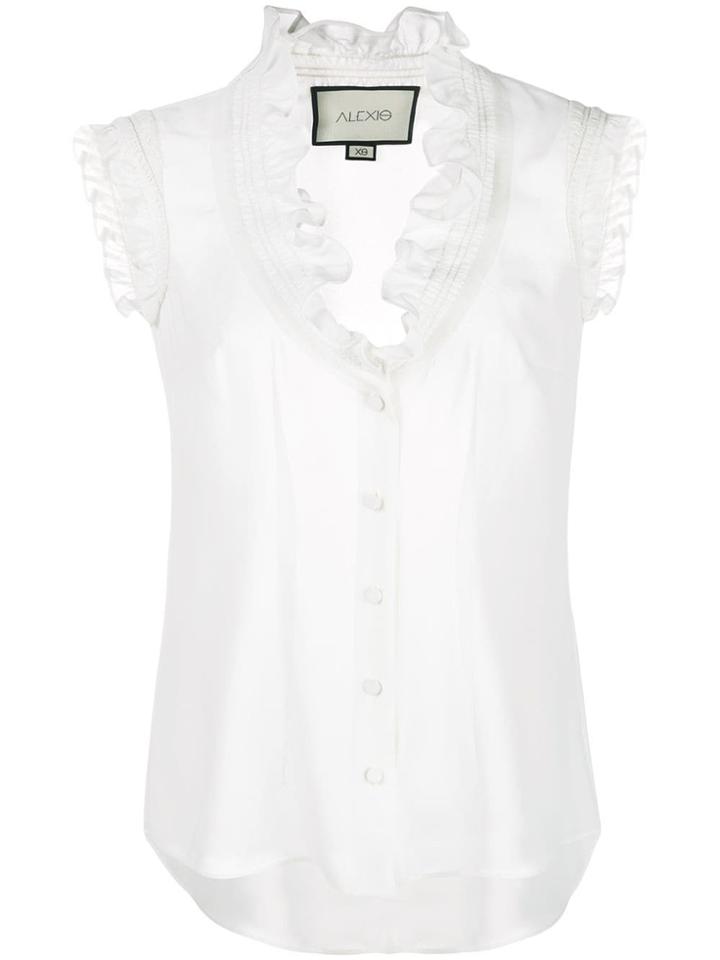 Alexis Ruffle-trimmed Blouse - White