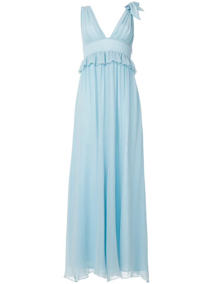 Pinko Long Flared Dress - Blue