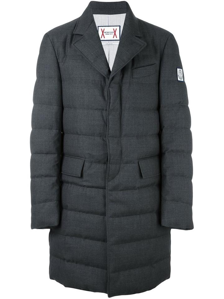 Moncler Gamme Bleu Peaked Lapels Padded Coat