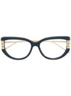 Boucheron Cat Eye Oversized Glasses - Blue