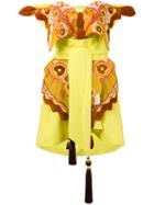 Yuliya Magdych - 'butterfly In Love' Dress - Women - Linen/flax - M, Yellow/orange, Linen/flax