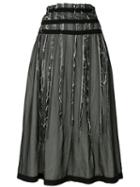Comme Des Garçons Pre-owned Layered Distressed Skirt - Black