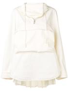 Sportmax Pleated Detailed Rain Jacket - White