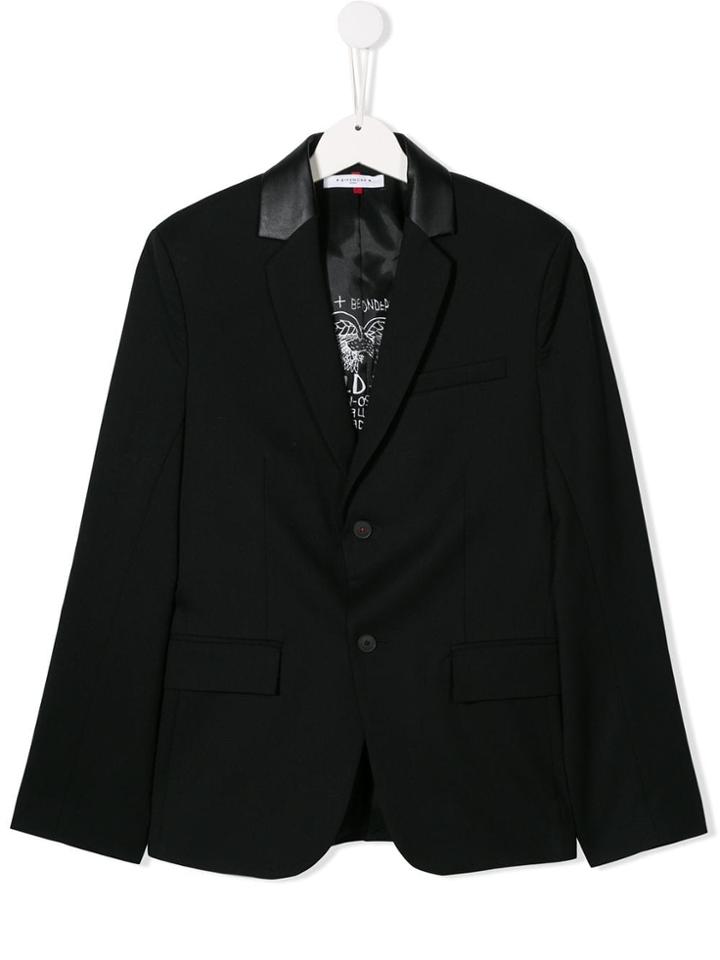Givenchy Kids Classic Single-breasted Blazer - Black