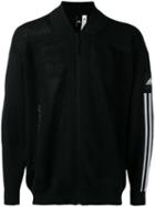 Adidas - Stripe Sleeve Bomber Jacket - Men - Cotton/polyester - S, Black, Cotton/polyester