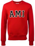 Ami Alexandre Mattiussi Ami Patch Sweatshirt - Red