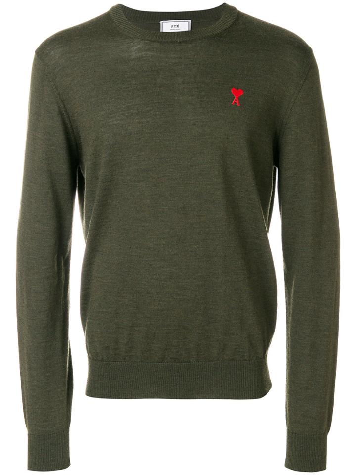 Ami Alexandre Mattiussi Logo Sweatshirt - Green