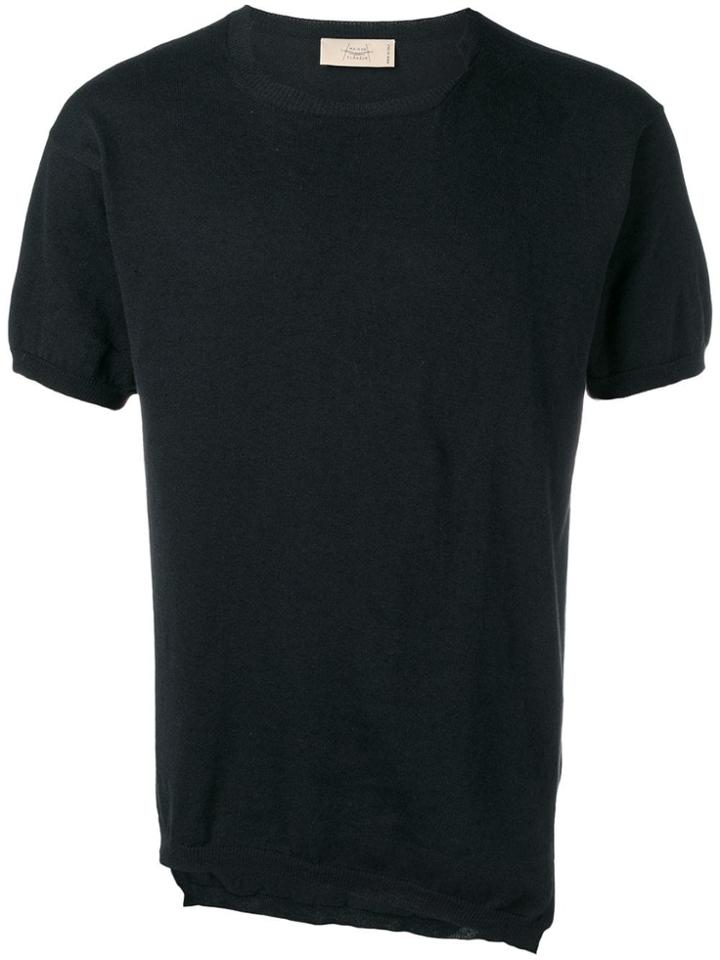 Maison Flaneur Asymmetric T-shirt - Black