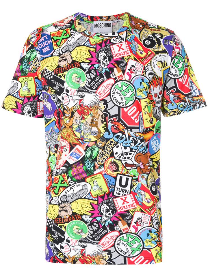 Moschino Hyper-print T-shirt - Multicolour