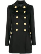 Dolce & Gabbana Double-breasted Fitted Coat - Black