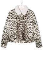 Roberto Cavalli Junior Teen Leopard Print Jacket - White