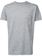 Officine Generale Chest Pocket T-shirt, Men's, Size: Large, Grey, Cotton