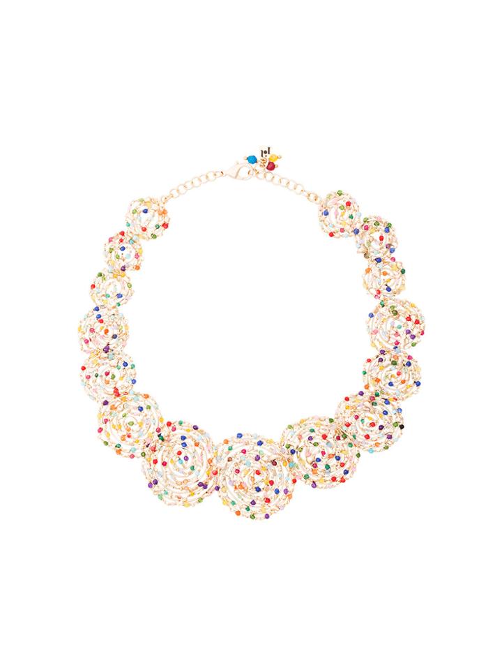 Rosantica Pizzo Necklace With Multicoloured Quartz - Metallic