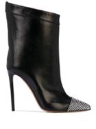 Alexandre Vauthier Crystal Embellished Ankle Boots - Black