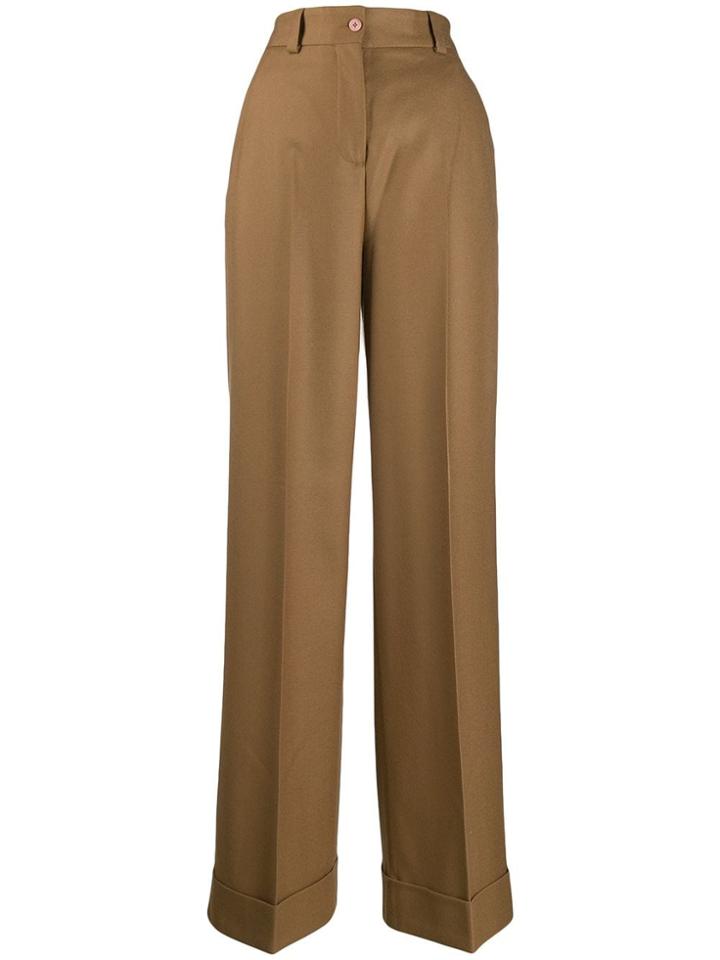 Pt01 Juliet Wide-leg Trousers - Brown