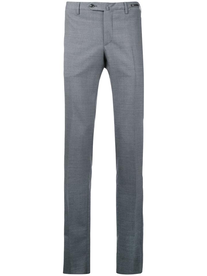 Pt01 Slim-fit Tailored Trousers, Men's, Size: 44, Grey, Wool