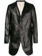 Comme Des Garçons Homme Plus Cut-away Panel Coat - Black