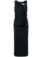 Comme Des Garçons Ruffle Detail Sleeveless Dress - Black