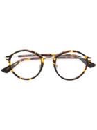 Dior Eyewear Round Frame Tortoiseshell Glasses - Brown