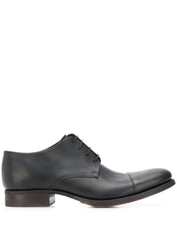 Carpe Diem Leather Derby Shoes - Black
